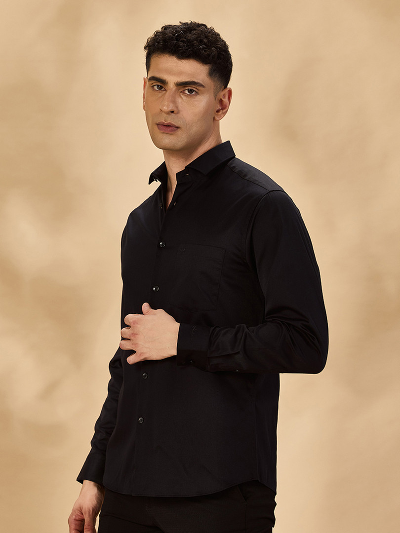 Aldeno Comfort Opaque Satin Formal Regular Fit Shirt