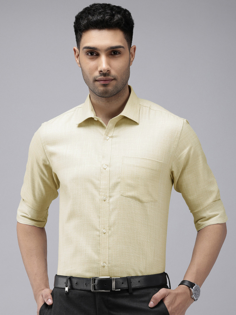 Park Avenue Textured Slim Fit Work Formal Shirt