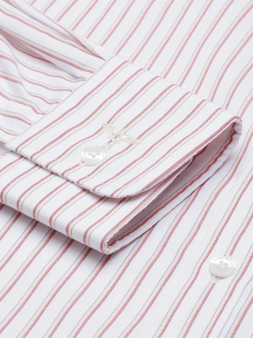 Park Avenue Slim Fit Opaque Striped Formal Shirt