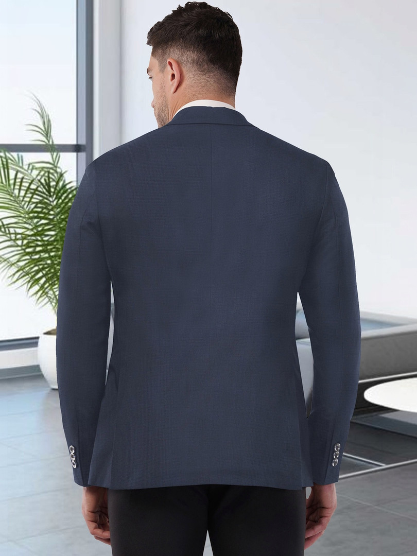 Integration Men Solid Single-Breasted Formal Blazer