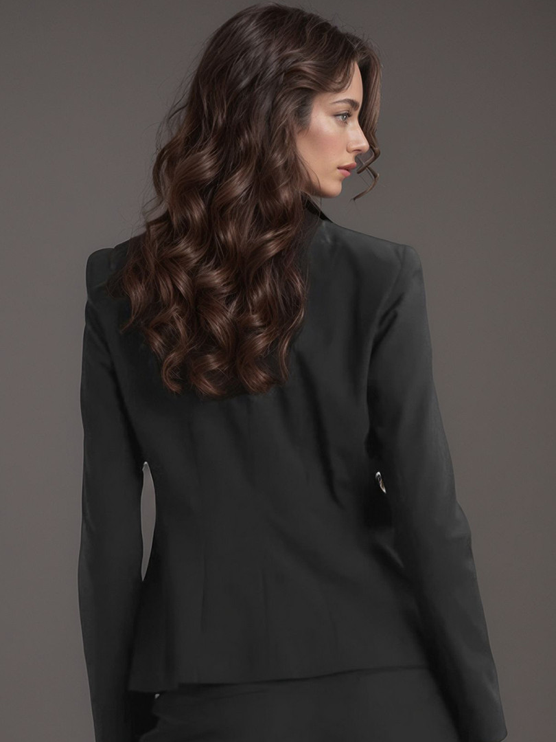 Rocksy Notched Lapel Single-Breasted Blazer