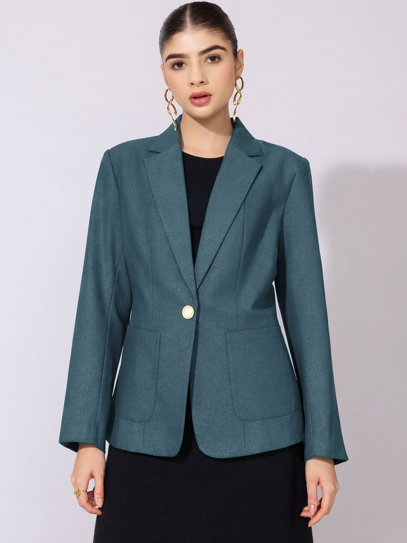 SHOWOFFFF Notched Lapel Single-Breasted Formal Blazers