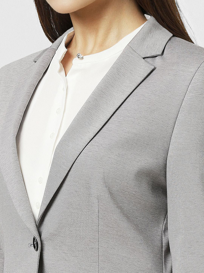 Van Heusen Woman Notched Lapel Single Breasted Formal Blazer