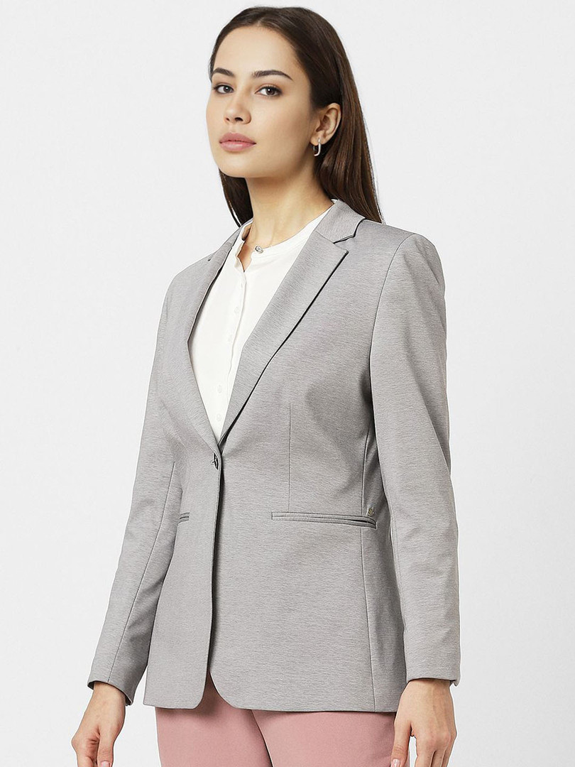 Van Heusen Woman Notched Lapel Single Breasted Formal Blazer