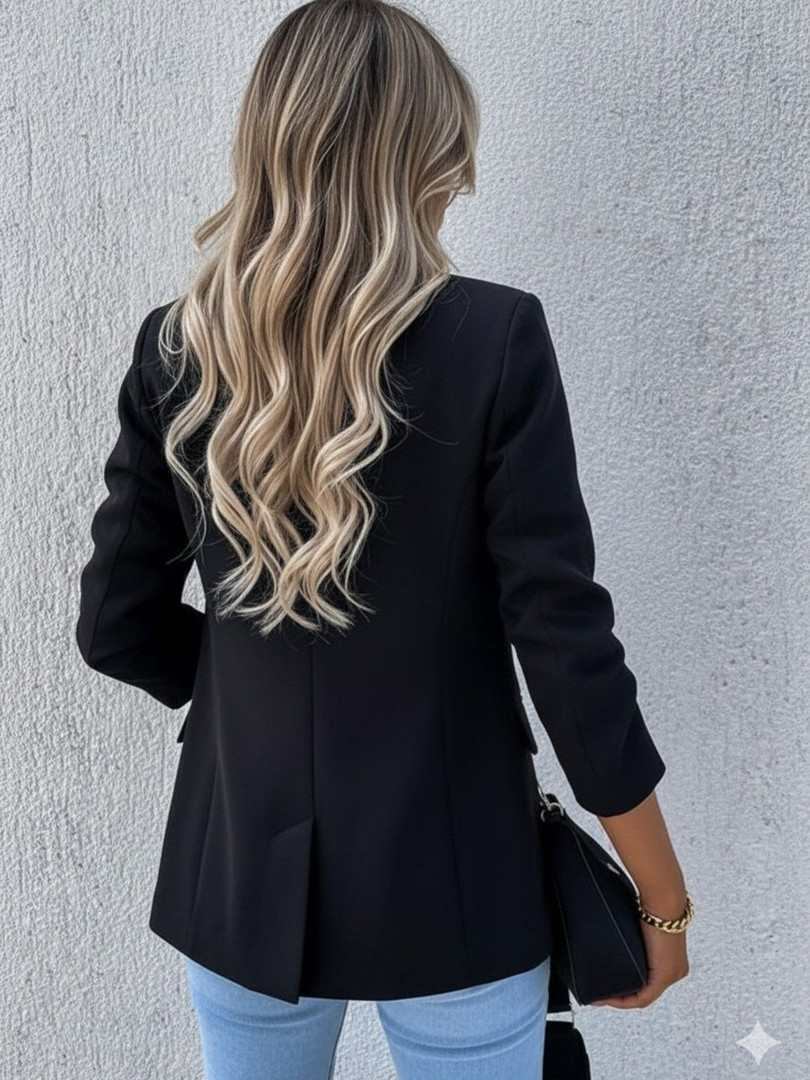 DressBerry Black Formal Polyester Blazer