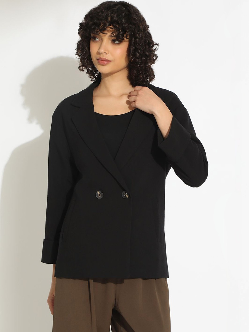 SHOWOFFFF Tailored Fit Double-Breasted Blazers