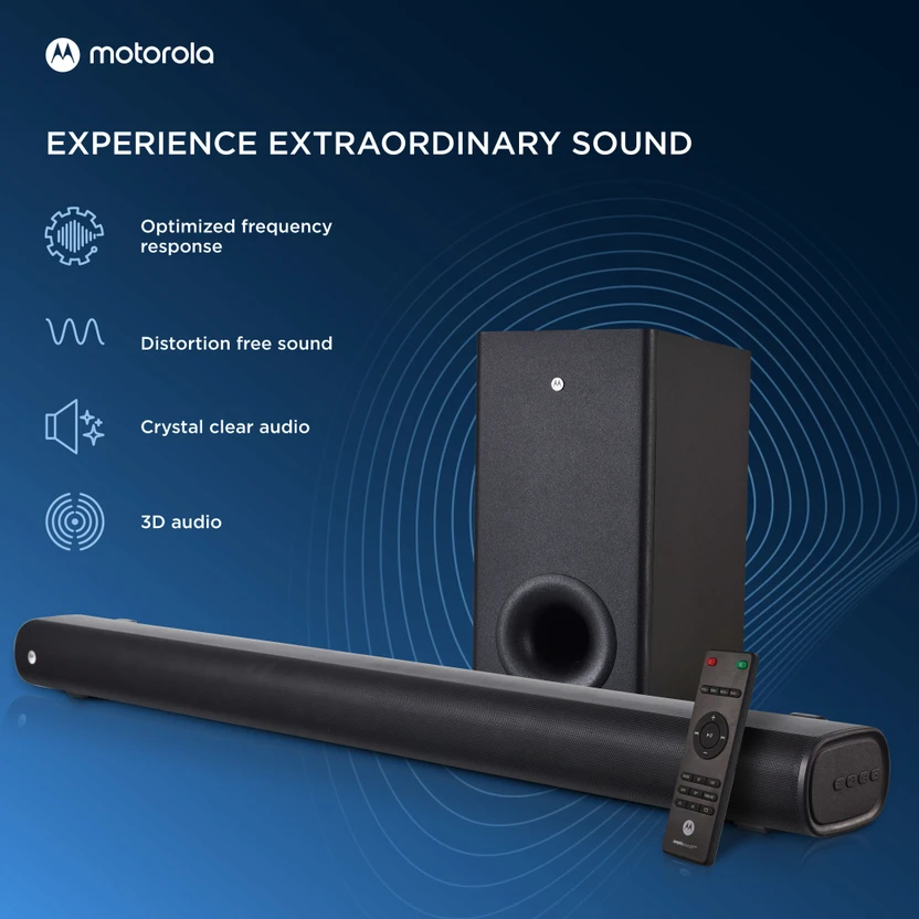 MOTOROLA AmphisoundX Dolby with HDMI Arc 160 W Bluetooth Soundbar...more