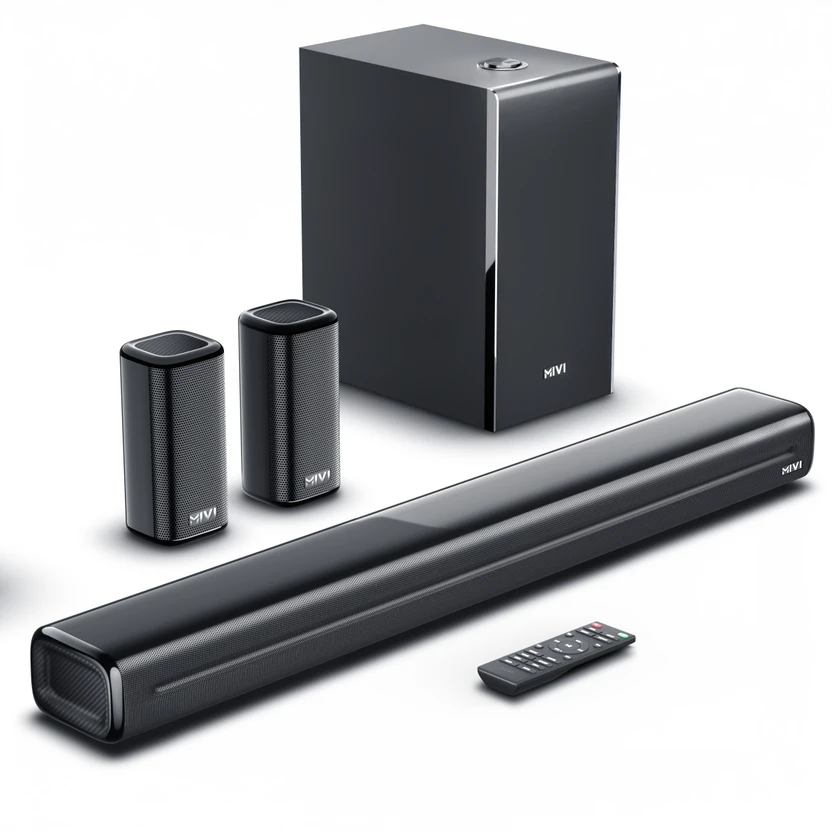 Mivi Fort H550 Soundbar, 550 Watts, 5.1 Channel, Multi-Input and ...more
