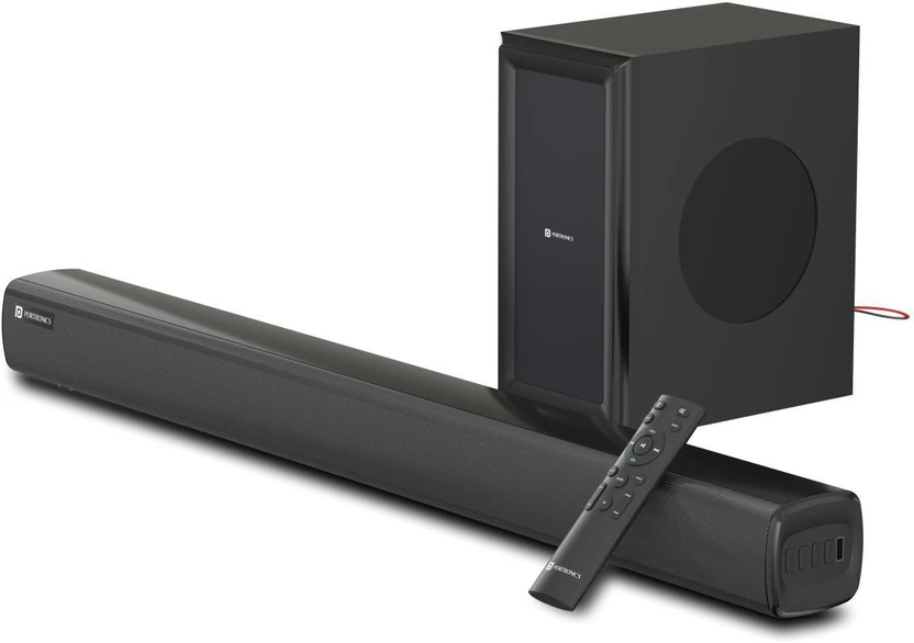 Portronics Pure Sound 101 Soundbar Wired Woofer 120W, 2.1 Channel...more