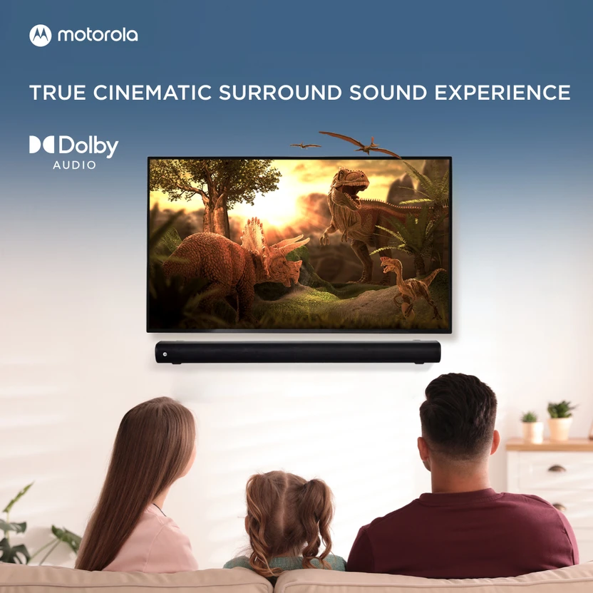 MOTOROLA AmphisoundX with HDMI Arc 100 W Bluetooth Soundbar (Meta...more