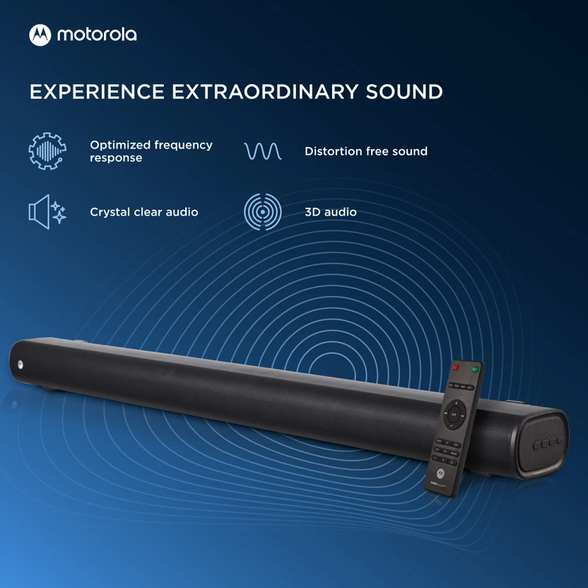 MOTOROLA AmphisoundX with HDMI Arc 100 W Bluetooth Soundbar (Meta...more