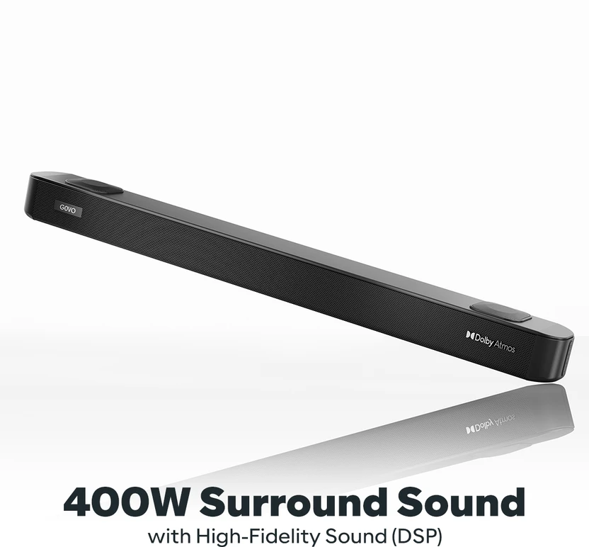 GOVO GOSURROUND 940 Dolby Atmos 400 W Bluetooth Soundbar (Platinu...more