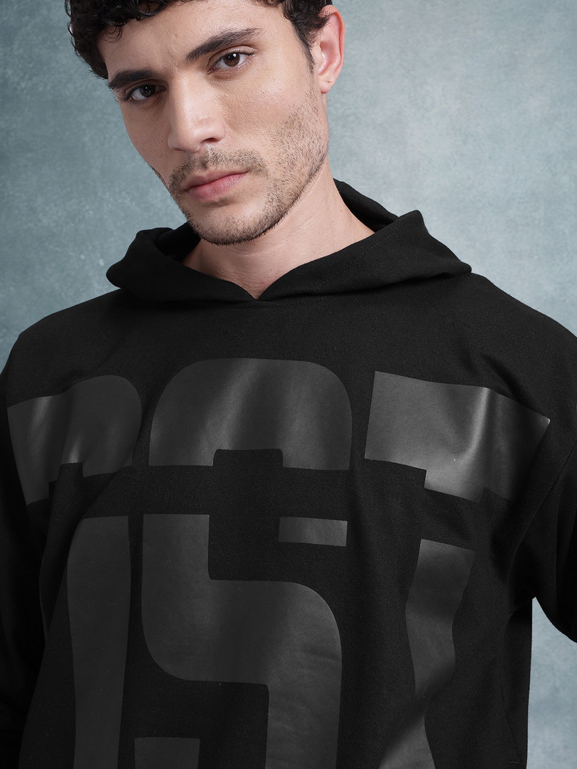 Roadster The Lifestyle Co. Men Printed Hooded Sweatshirt