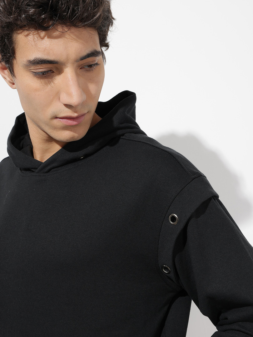 Roadster The Life Co. Hooded Knitted Sweatshirt