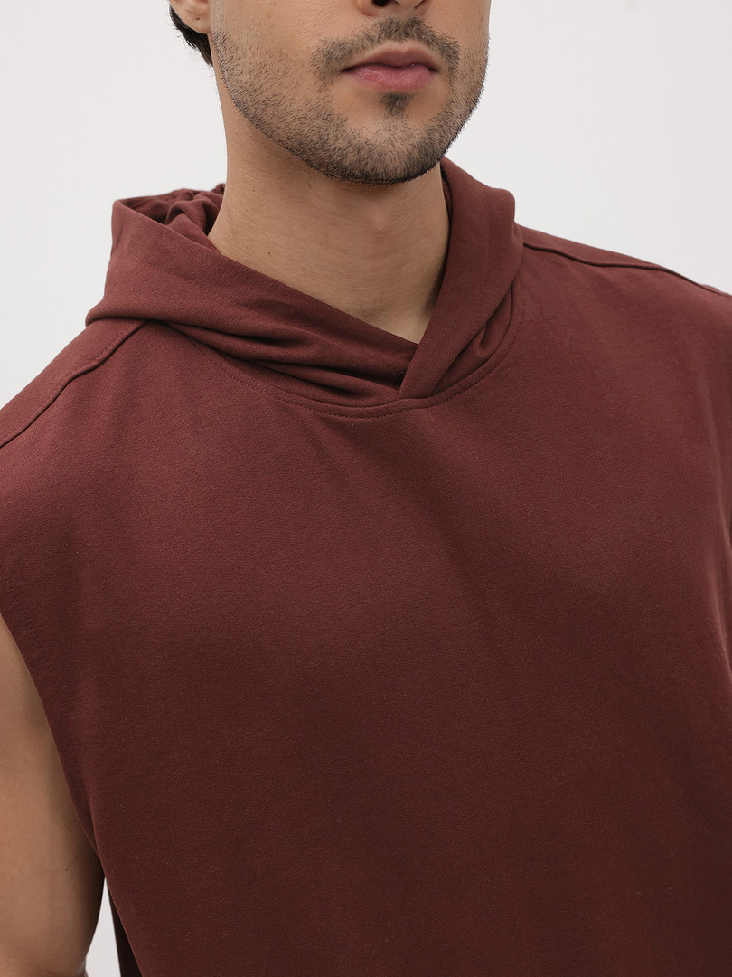 Roadster The Life Co. Hooded Sleeveless Sweatshirt