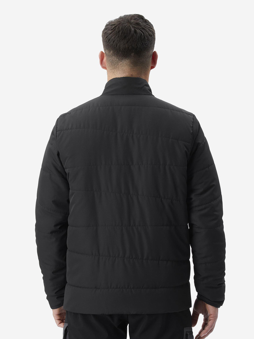 Decathlon FORCLAZ - Men Solid Black Upto -0 Degrees Non-Hooded Synthetic Puffer Jacket