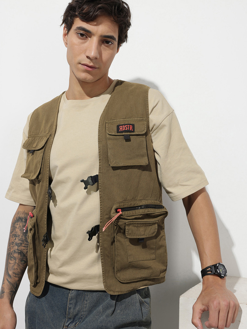 Roadster The Life Co. Overdyed Utility Gilet