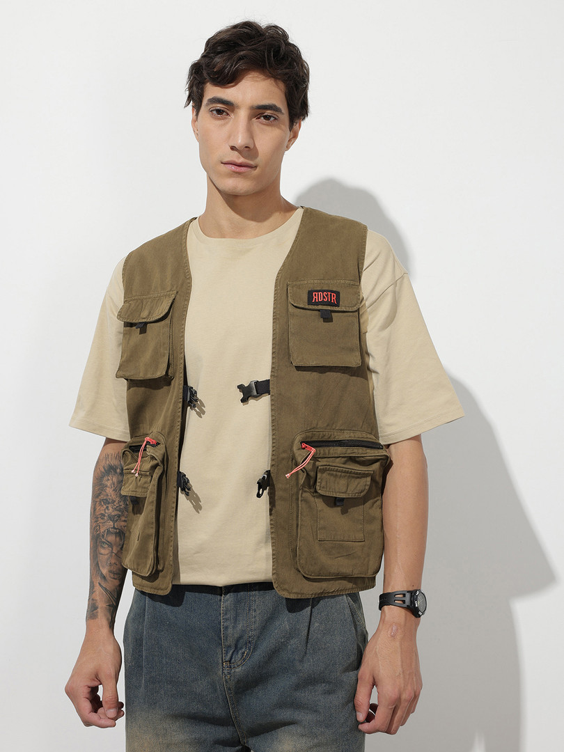 Roadster The Life Co. Overdyed Utility Gilet