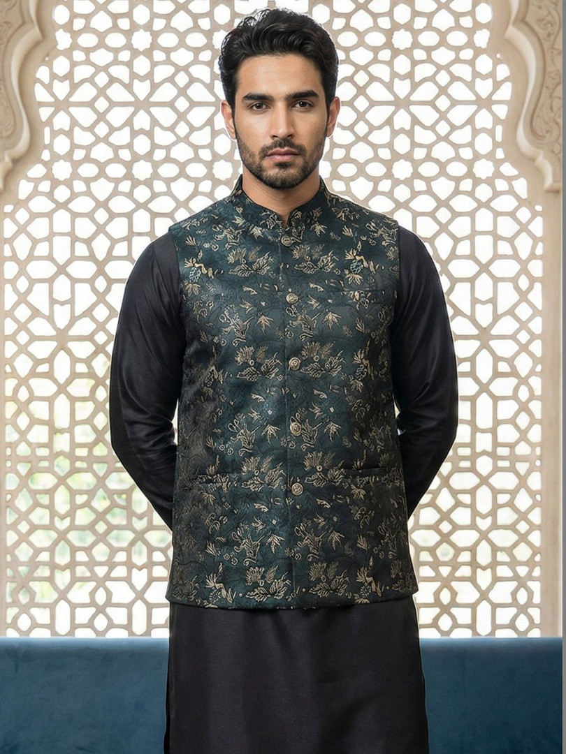 Jompers Embroidered Nehru Jackets