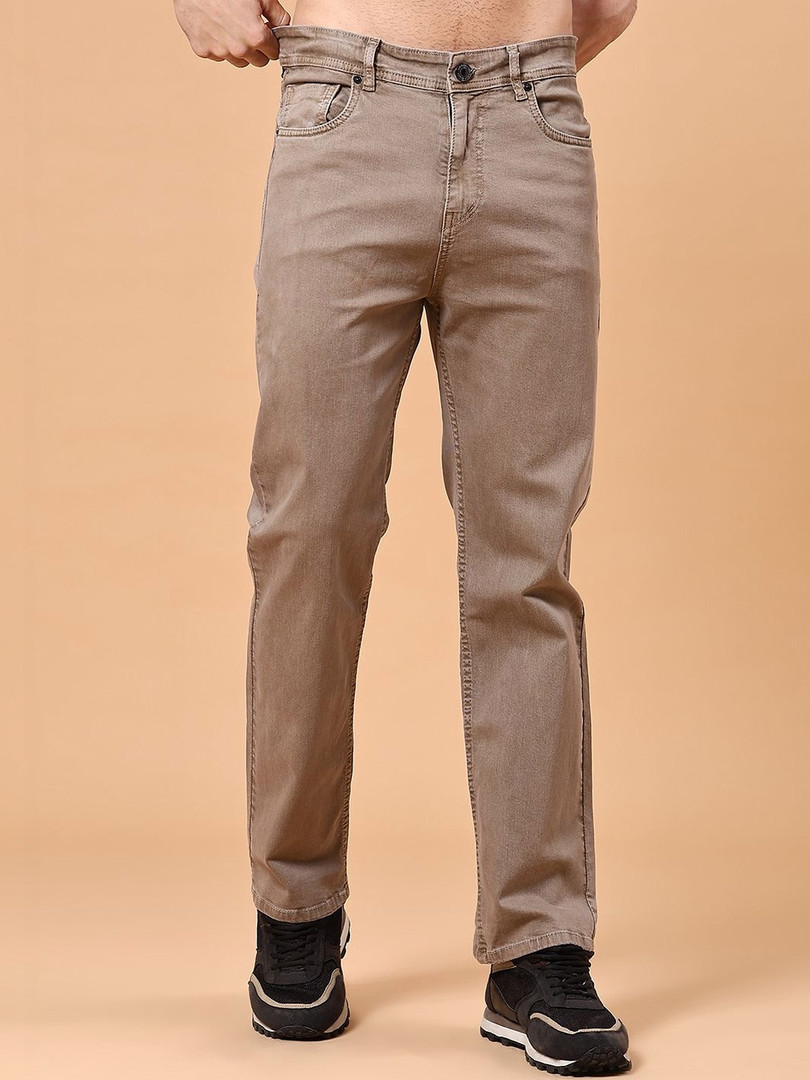 jeans V-Mart Men Regular Fit Mid-Rise Light Fade Jeans