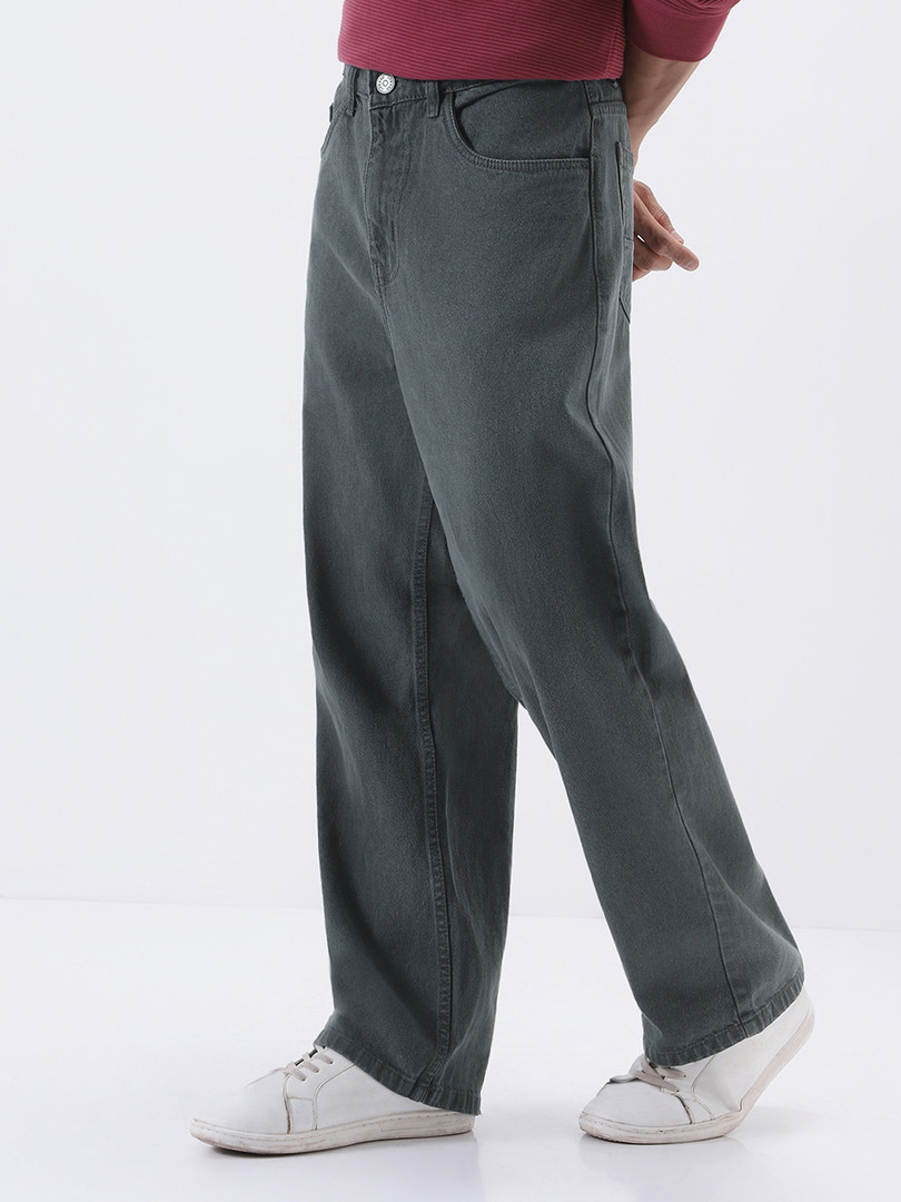 Urbano Fashion Men Loose Fit Washed Non-Stretchable Jeans
