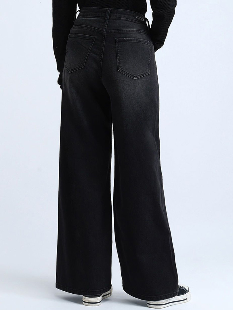 Flying Machine Women Relaxed Fit High-Rise Light Fade Stretchable Jeans
