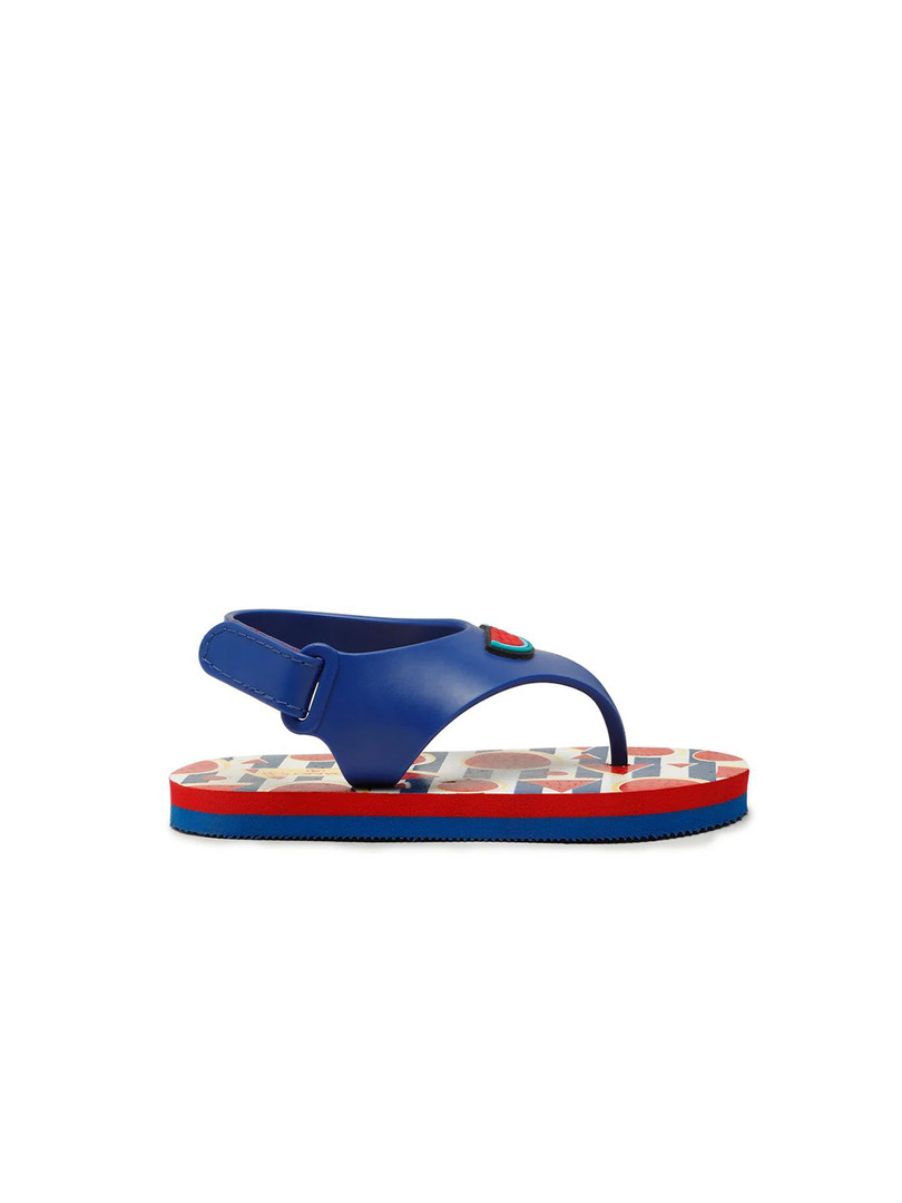 ONYC Girls Printed Premium Watermelon Jellies Thong Flip-Flops