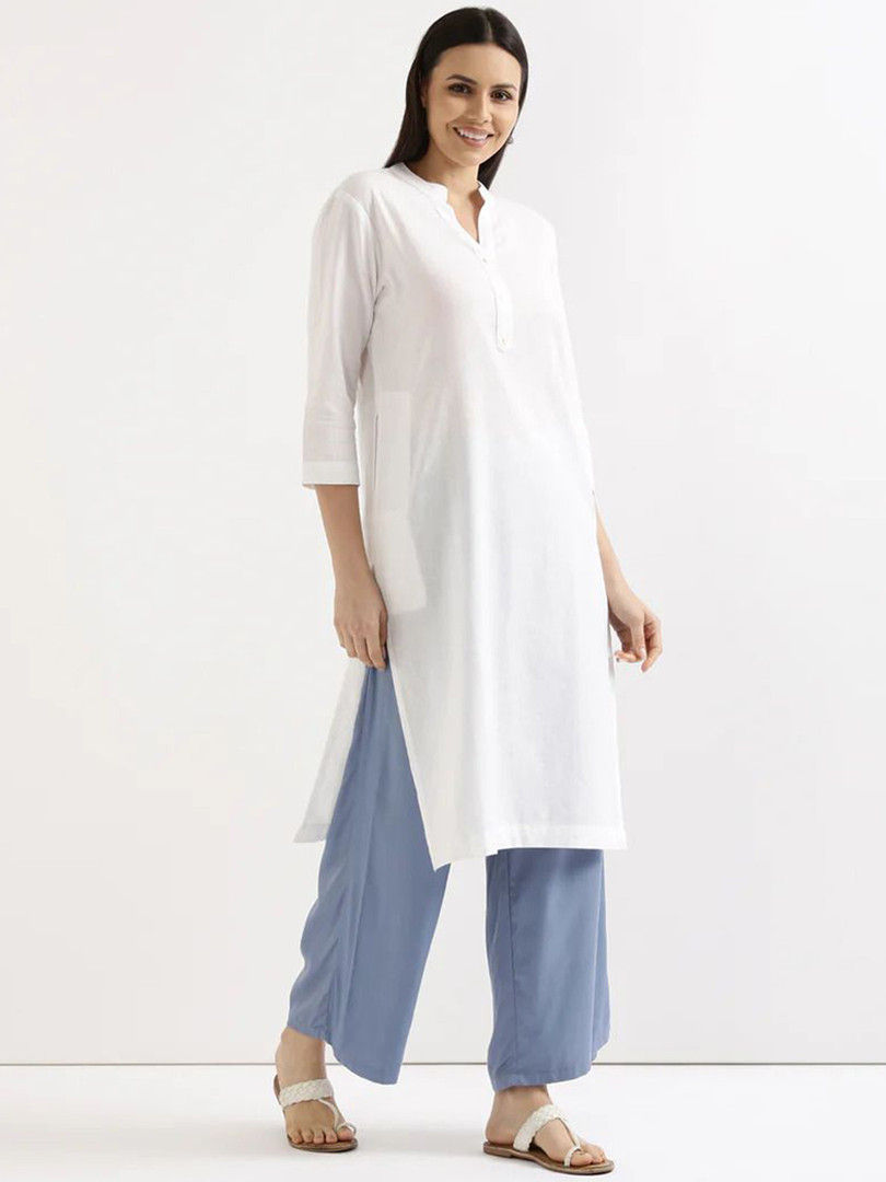 KASHISHIYA Women Flared Sleeves Thread Work Kurta