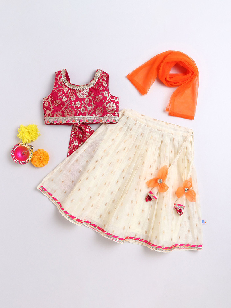 lehenga MANY FROCKS & Girls Ready to Wear Lehenga Blouse With Dupatta