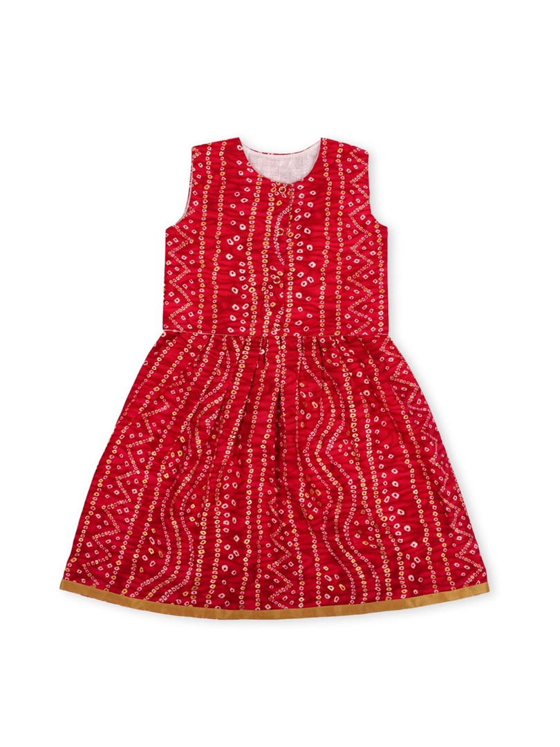 Sangria Girls Printed Ready to Wear Lehenga & Choli
