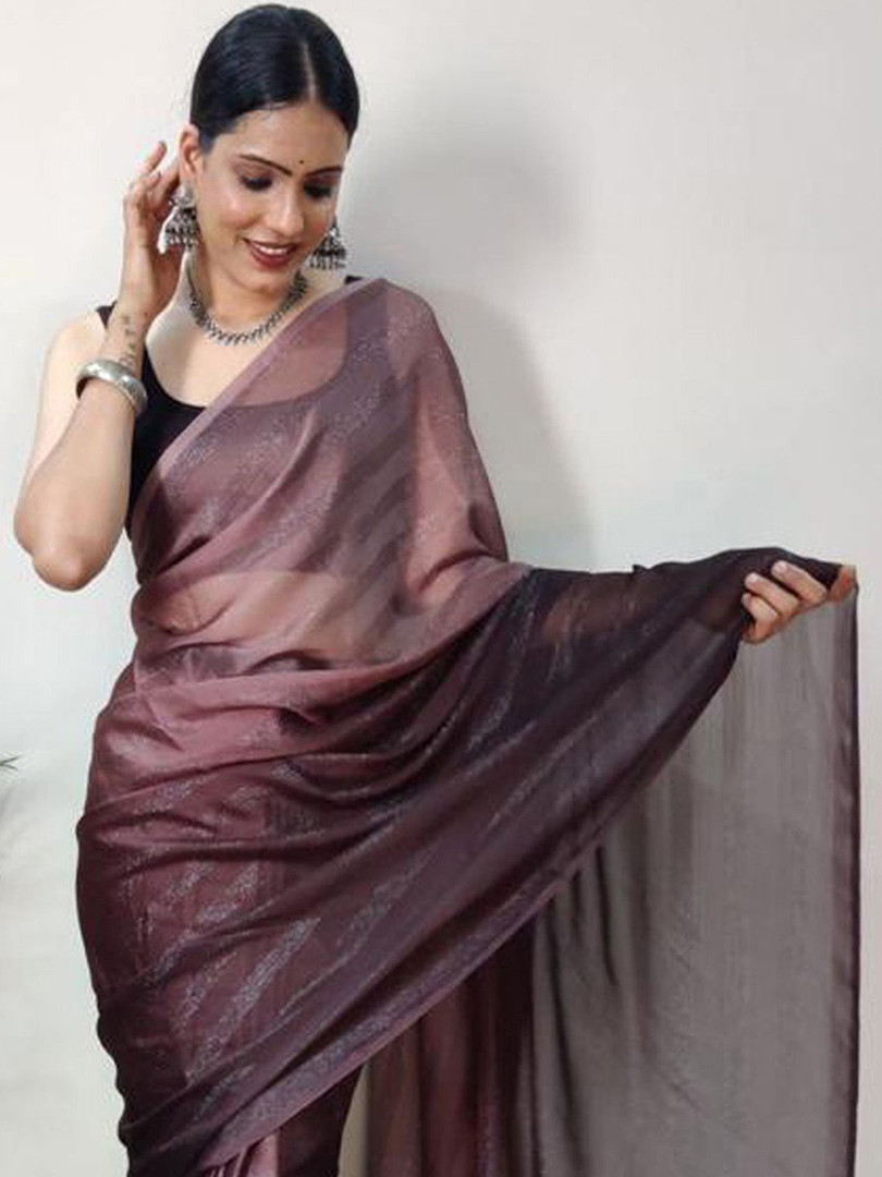 Anouk Rustic Ombre Poly Georgette Ready to Wear Saree