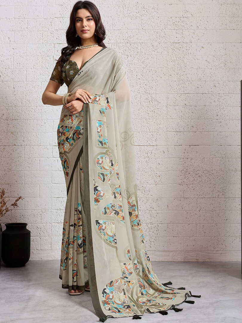 saree Priti Couture Poly Georgette Designer Saree
