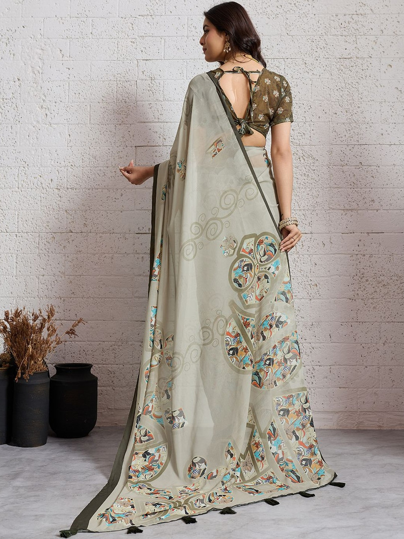 Priti Couture Poly Georgette Designer Saree