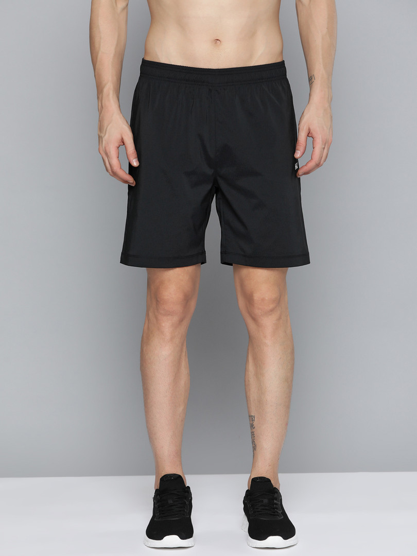 HRX by Hrithik Roshan HRX By Hrithik Roshan Training Men Jet Black Rapid-Dry Brand Carrier Shorts