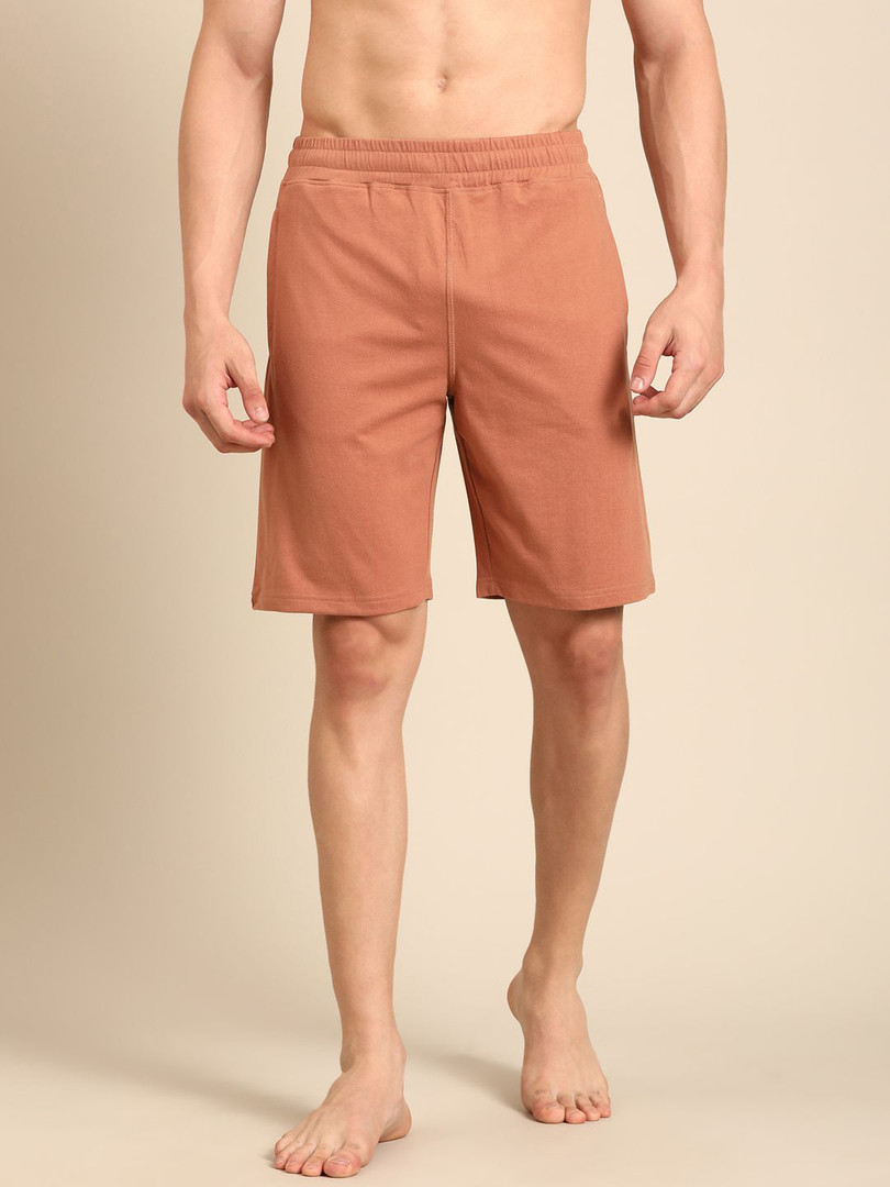 Pepe Jeans Men Solid Mid-Rise Lounge Shorts