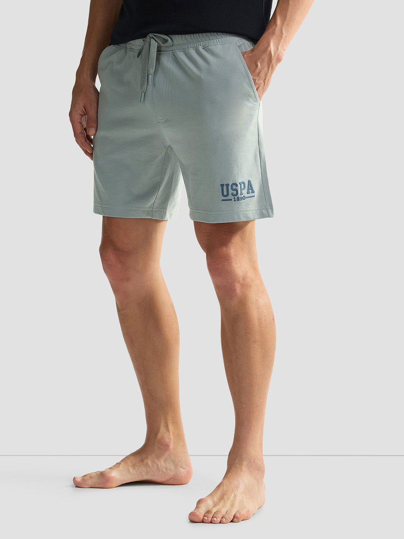 shorts U.S. Polo Assn. Men Brand Logo Mid-Rise IYBF Knit Lounge Shorts