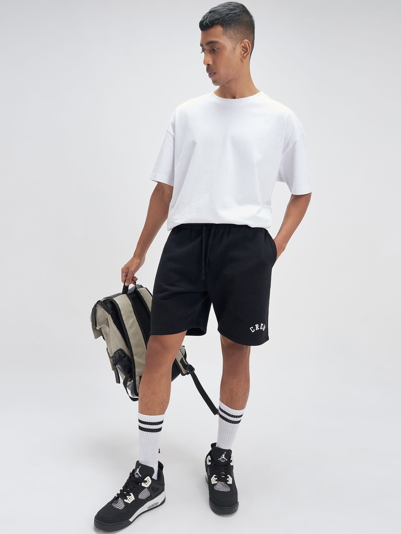 XYXX Men Crew Cotton Blend Sweatshort