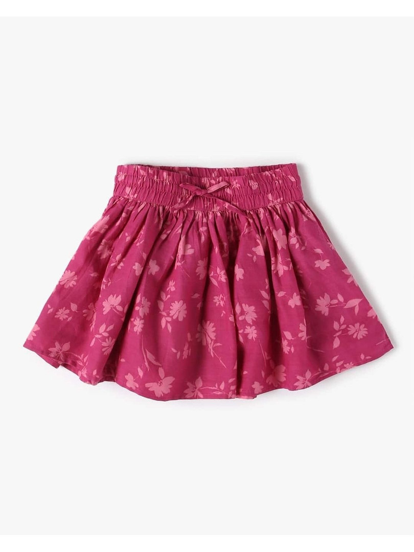 GAP Girls Floral Mid-Rise Skater Skirt