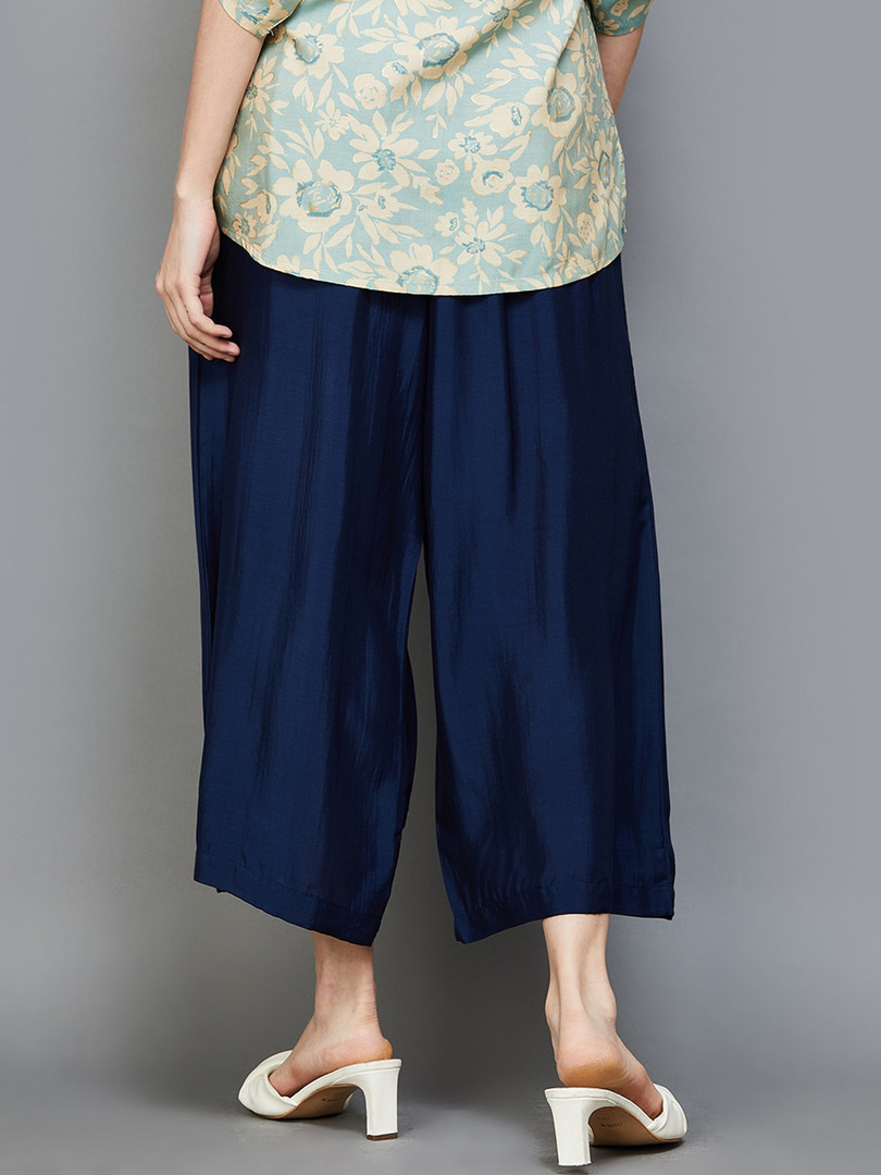Melange by Lifestyle Straight Fit Cropped Palazzos