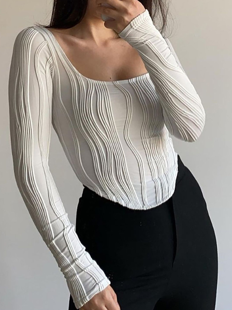 StyleCast x Revolte Women Solid Scoop Neck Top