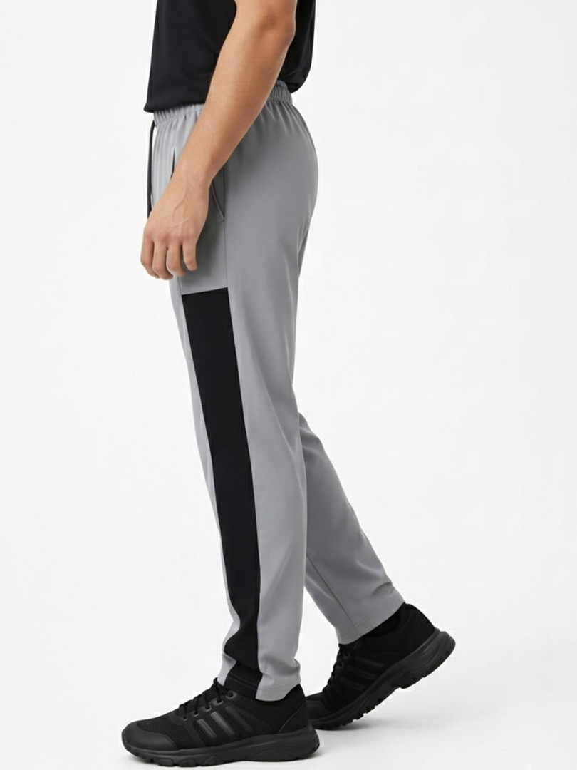 glitchez Men Relaxed Fit Self Design Training Track Pants