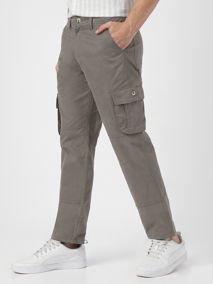 Urbano Fashion Men Mid-Rise Cargos Trousers