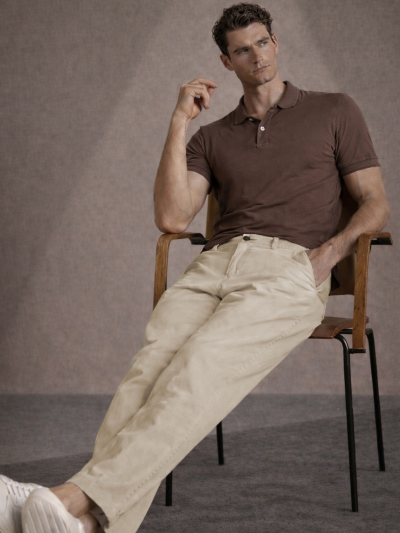 Louis Philippe Jeans Men Straight Fit Chinos Trousers