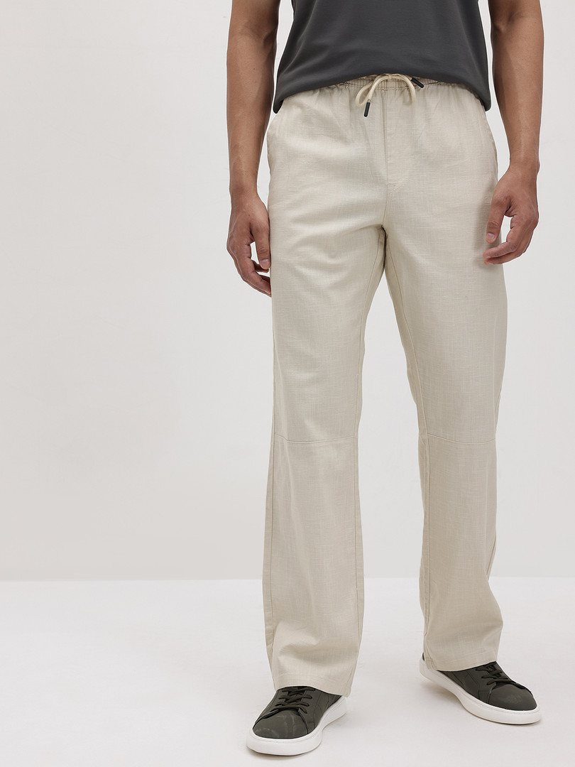 Roadster The Life Co. Men Pure Cotton Trousers